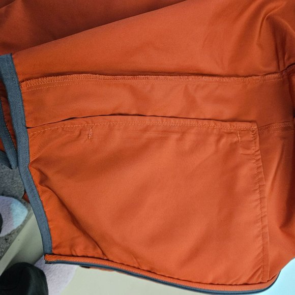 All In Motion Men Jacket Size Small Lightweight Water Repellent Rust/Orange Zip - Picture 8 of 12